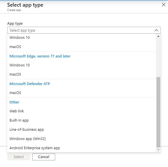 onesite intune p2p installation properties