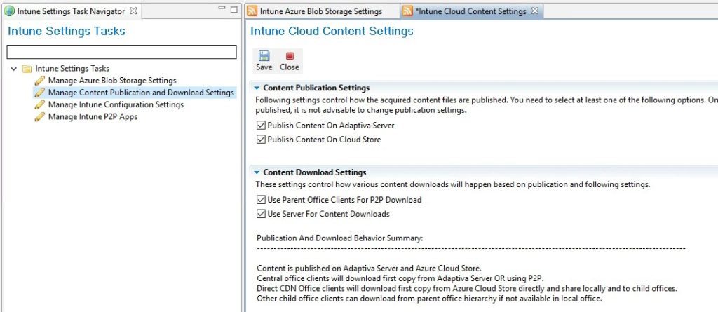 intune cloud content settings