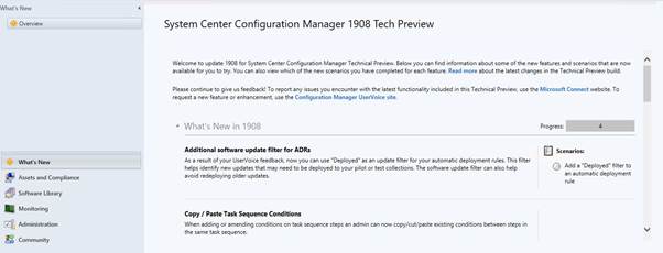 Get Configuration Manager Technical Preview (TP) Updates