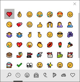Choice of Emojis.